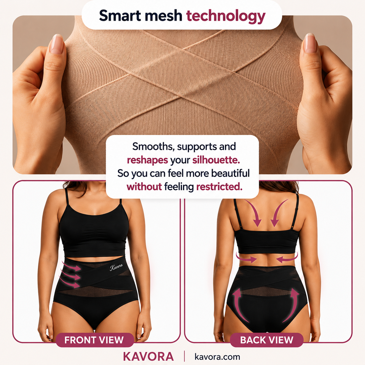 High-Waisted Seamless Tummy Control Briefs